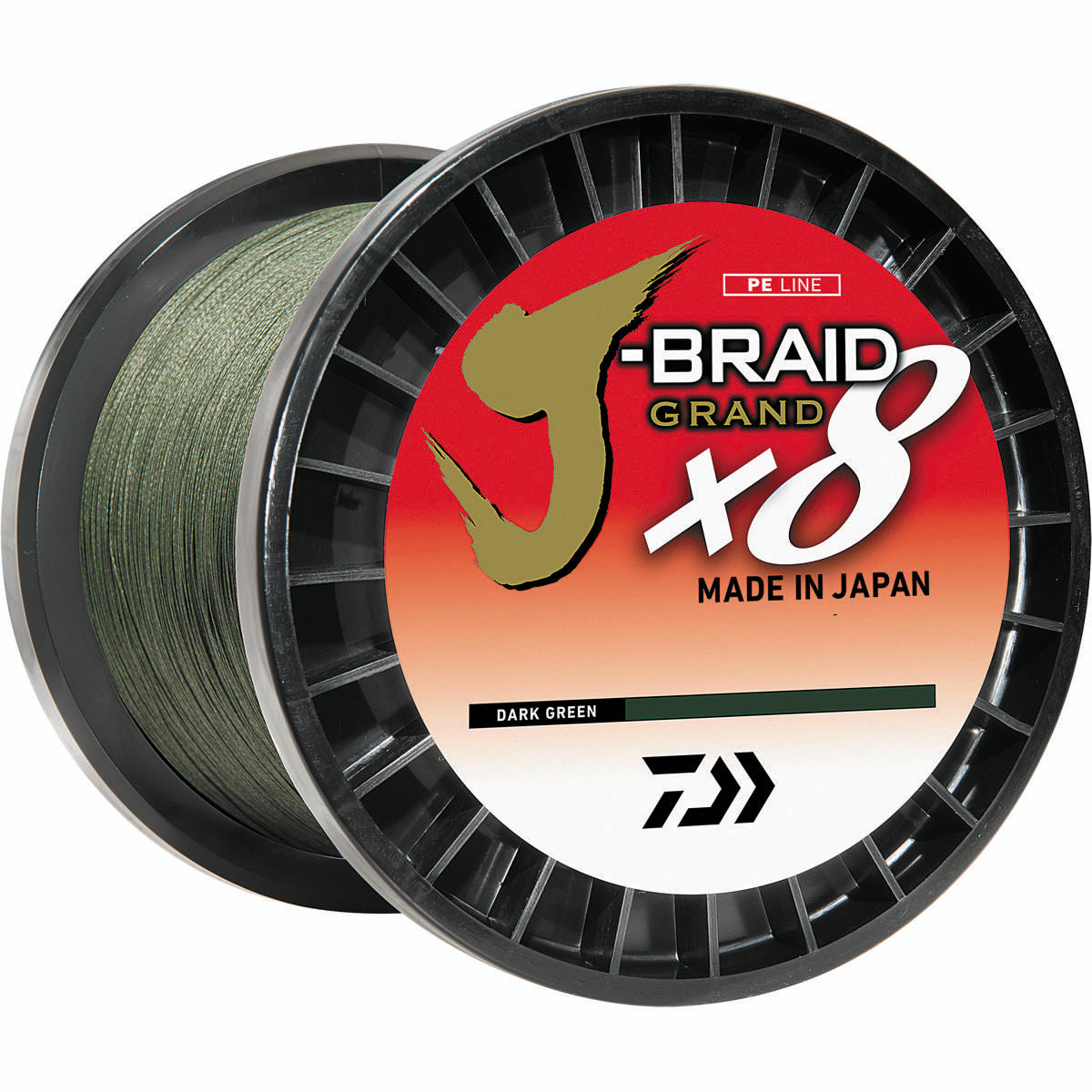Daiwa J-Braid Grand x8 Dark Green Braided Line main image 1