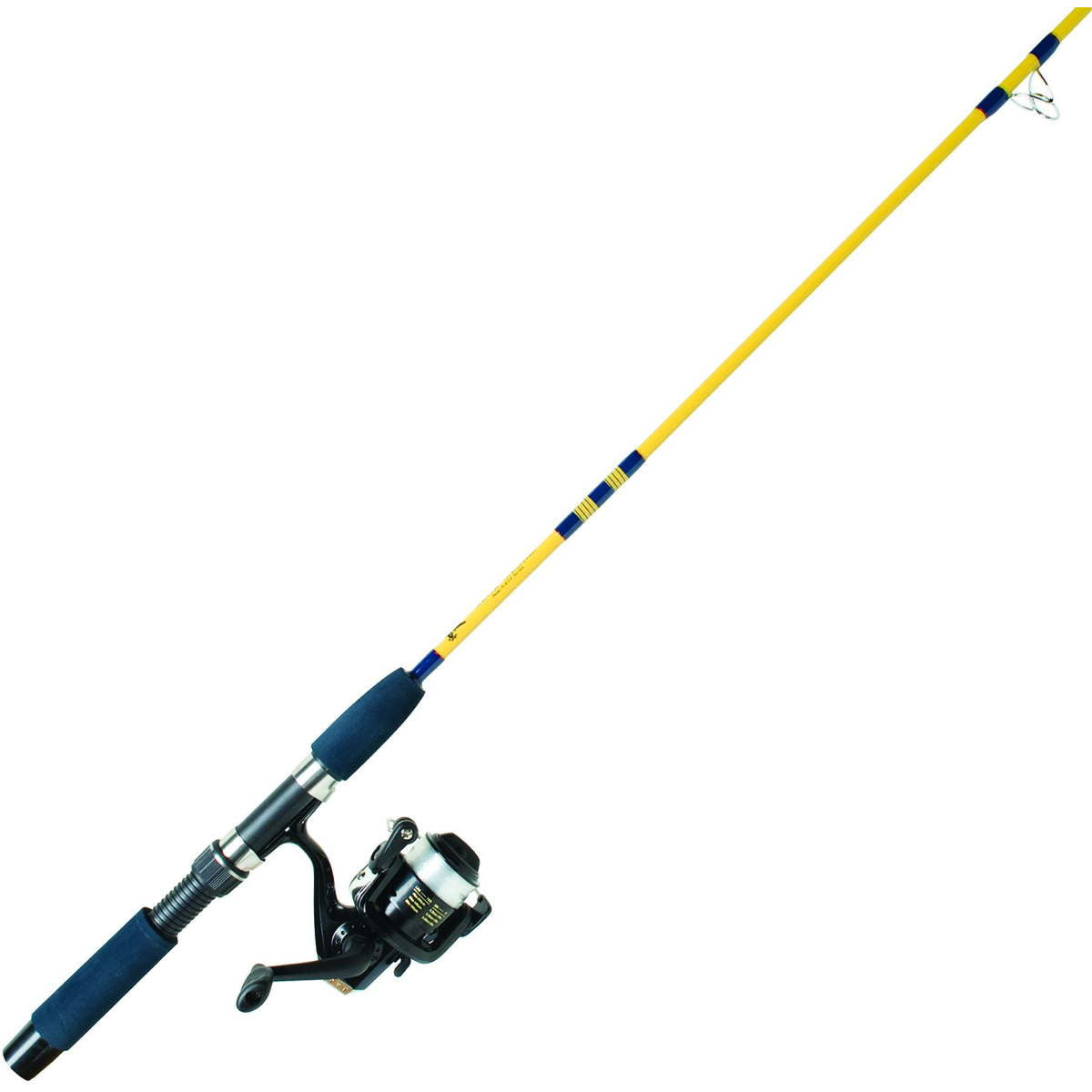 eagle claw raptor spinning combo Ec 2.5 Series 5.2:1 Spin Reel 9+1 Bb Sz 40, Black/Red, One Size Ultra strong glass construction with stainless steel guides Include reliable reels pre Eagle Claw Spinning Combo Bass