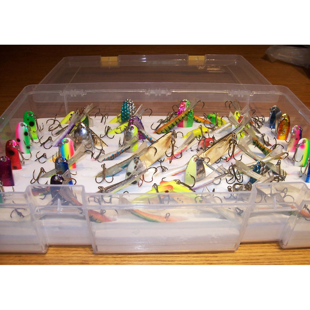 Photo of Amish Outfitters Ice Jigging Rapala and Spoon Caddy for sale at United Tackle Shops.