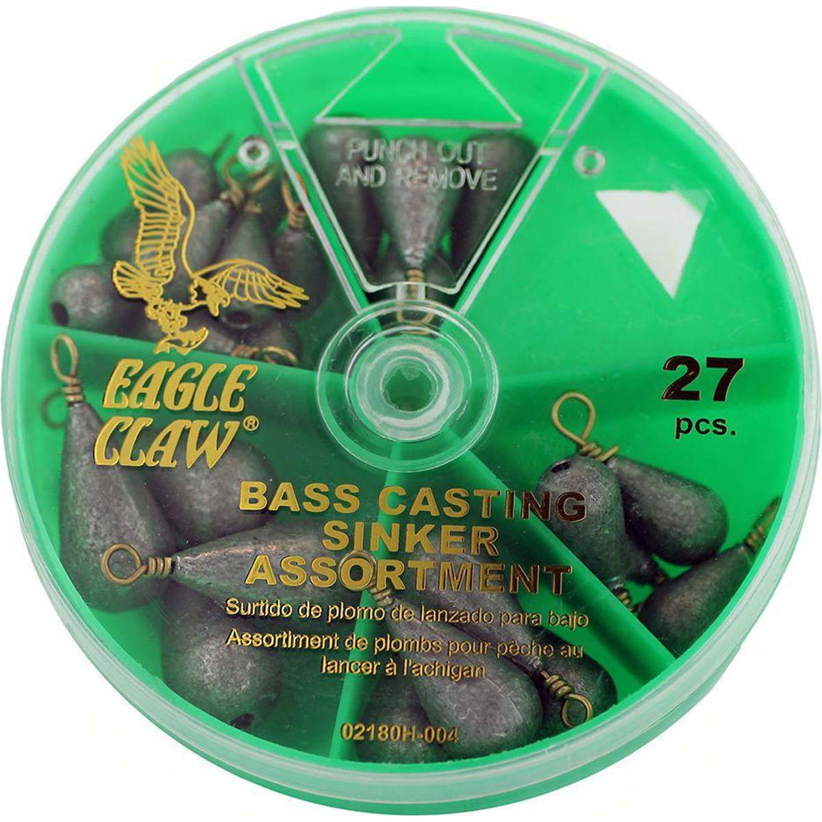 Photo of Eagle Claw 27-Piece Bass Casting Sinker Assortment for sale at United Tackle Shops.